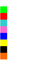 Colori disponibili coriandoli
