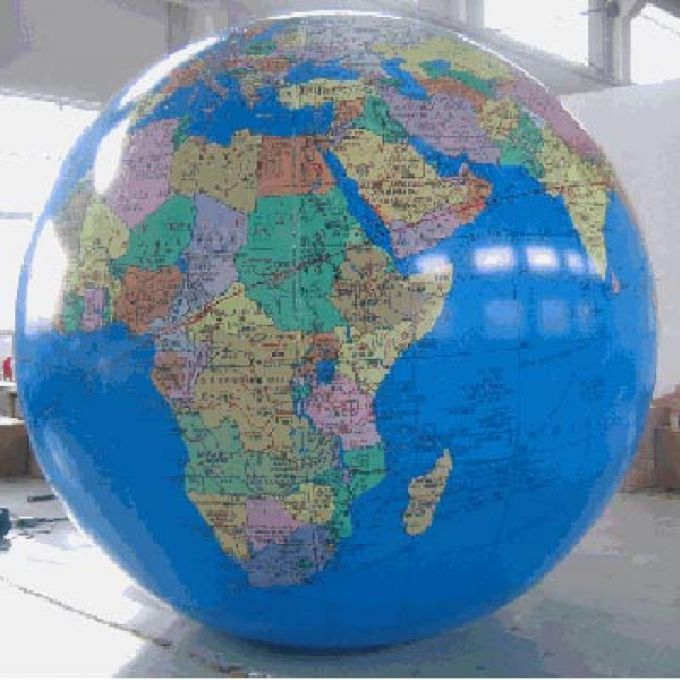 Globo terrestre gonfiabile politico