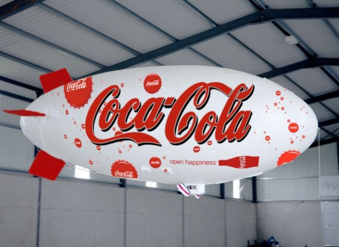 Dirigibile radiocomandato Coca Cola